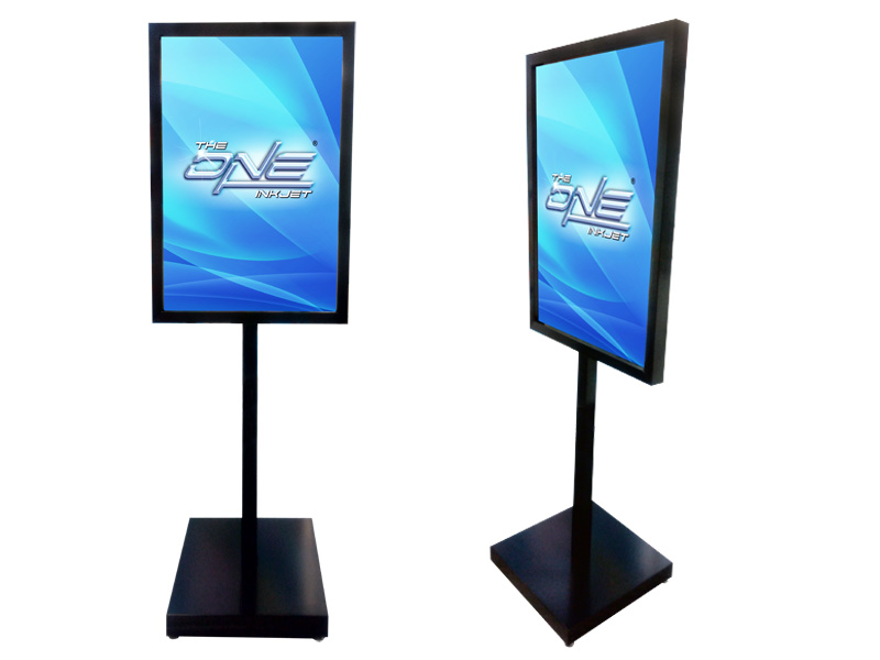 Small Apple Double Sided Poster Stand